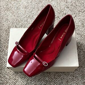 Anne Klein Deep Red Patent Heels